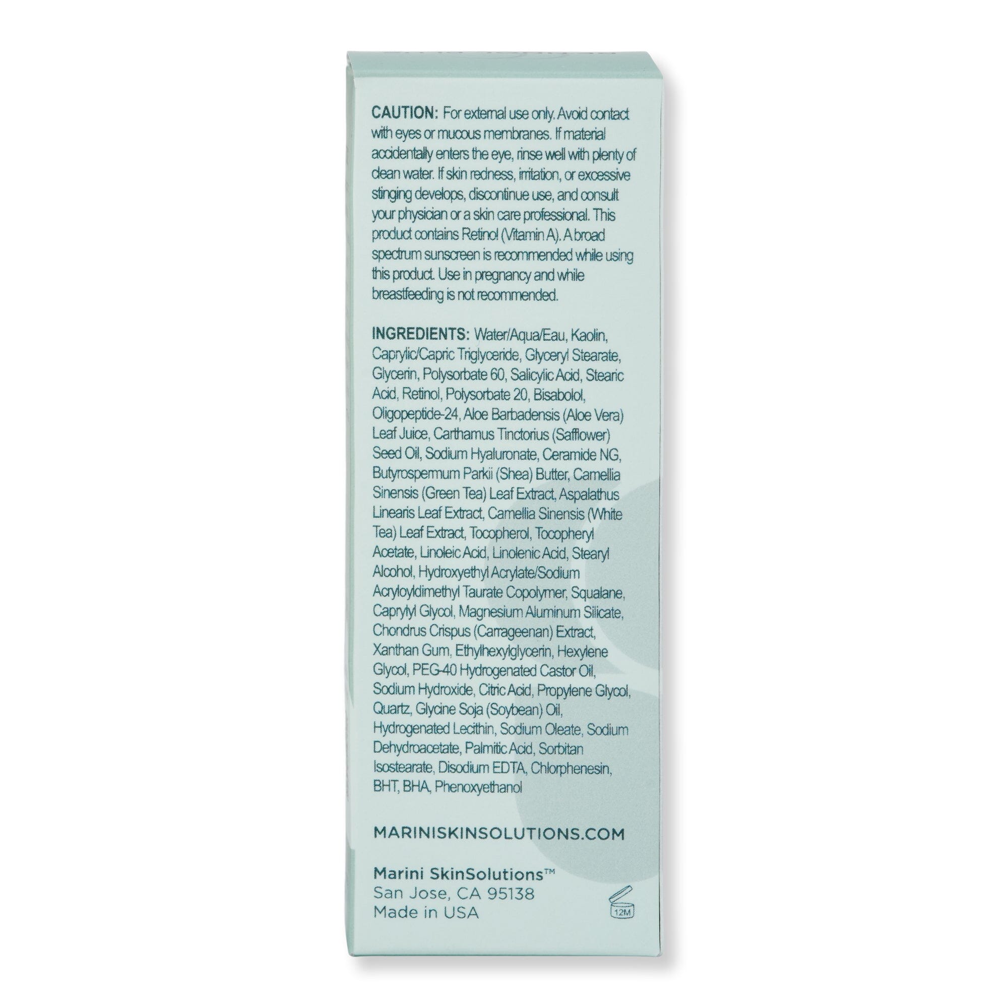 Marini SkinSolutions Marini SkinSolutions Retinol Plus Mask Face Masks 