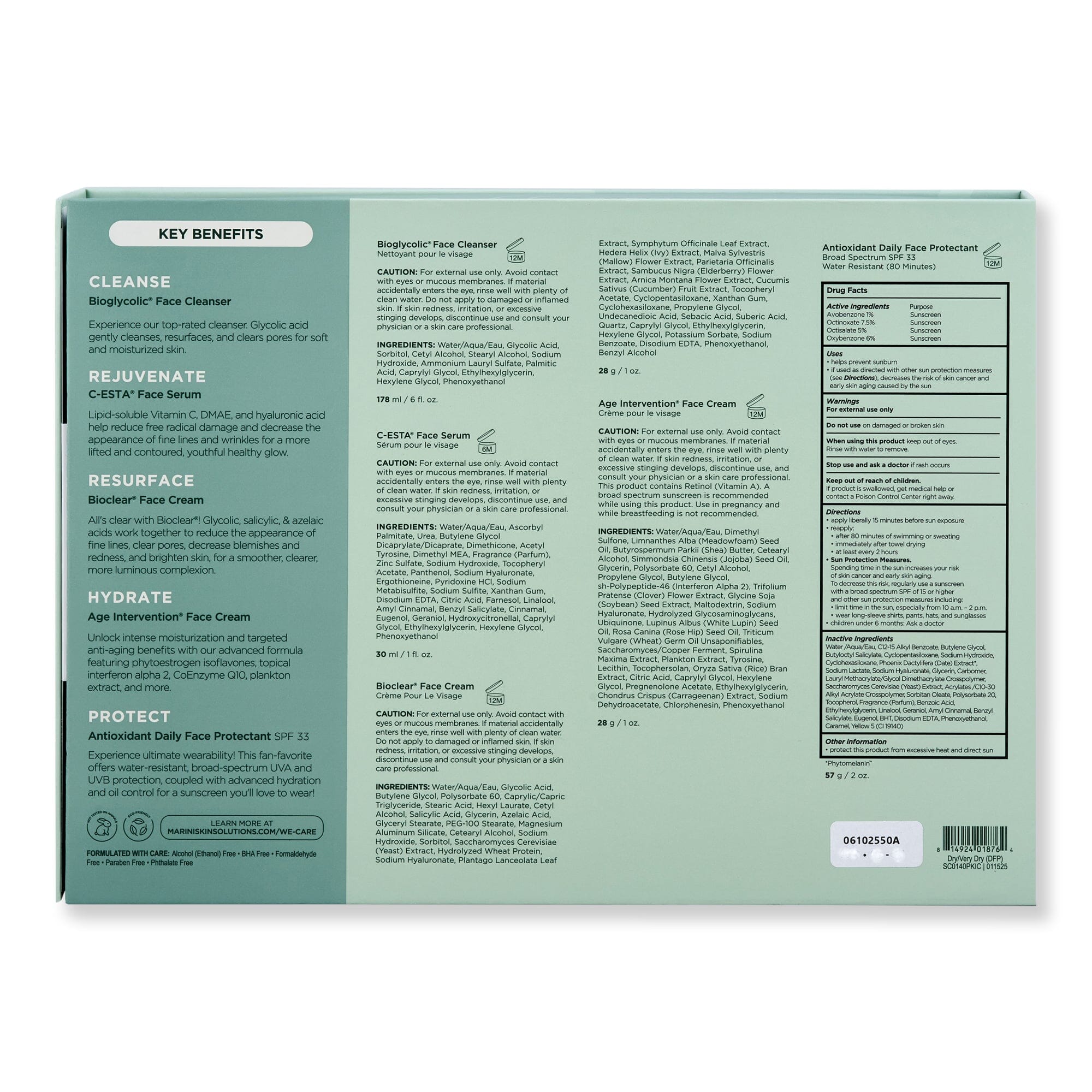 Marini SkinSolutions Marini SkinSolutions Skin Care Management System Dry / Very Dry SPF 33 Skin Care Kits 