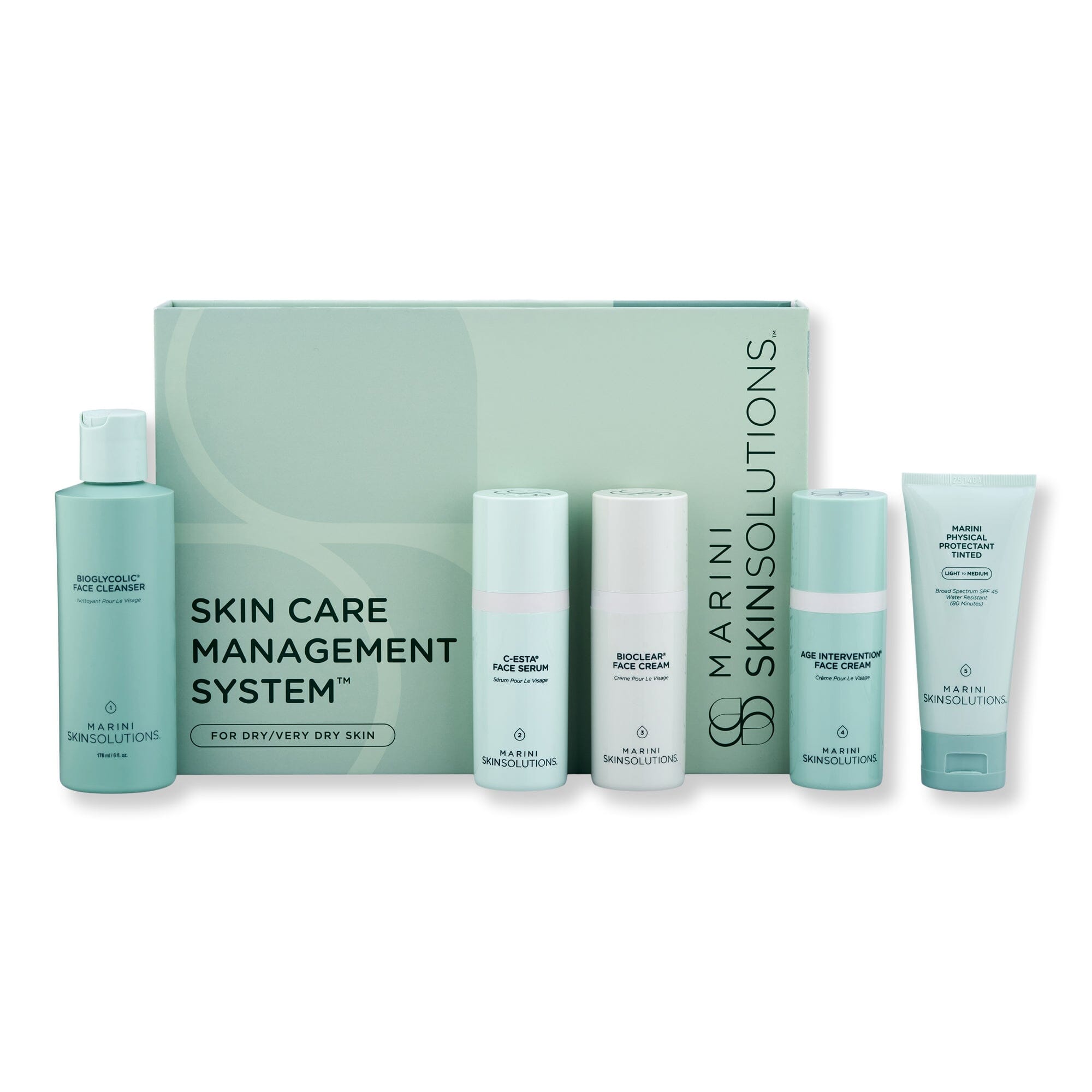 Marini SkinSolutions Marini SkinSolutions Skin Care Management System Dry / Very Dry SPF 45 Skin Care Kits 