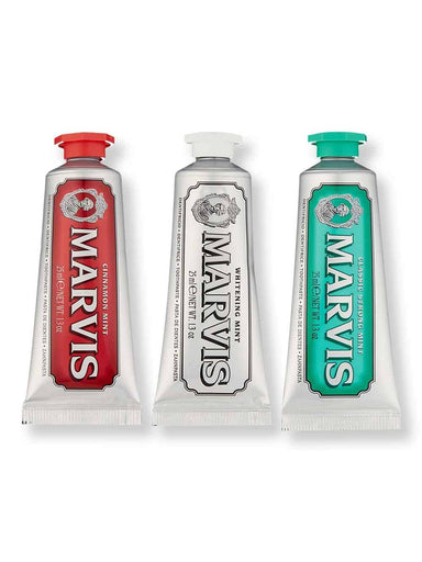 Marvis Marvis Travel with Flavour Set Classic, Whitening, Cinnamon 3 ct Mouthwashes & Toothpastes 