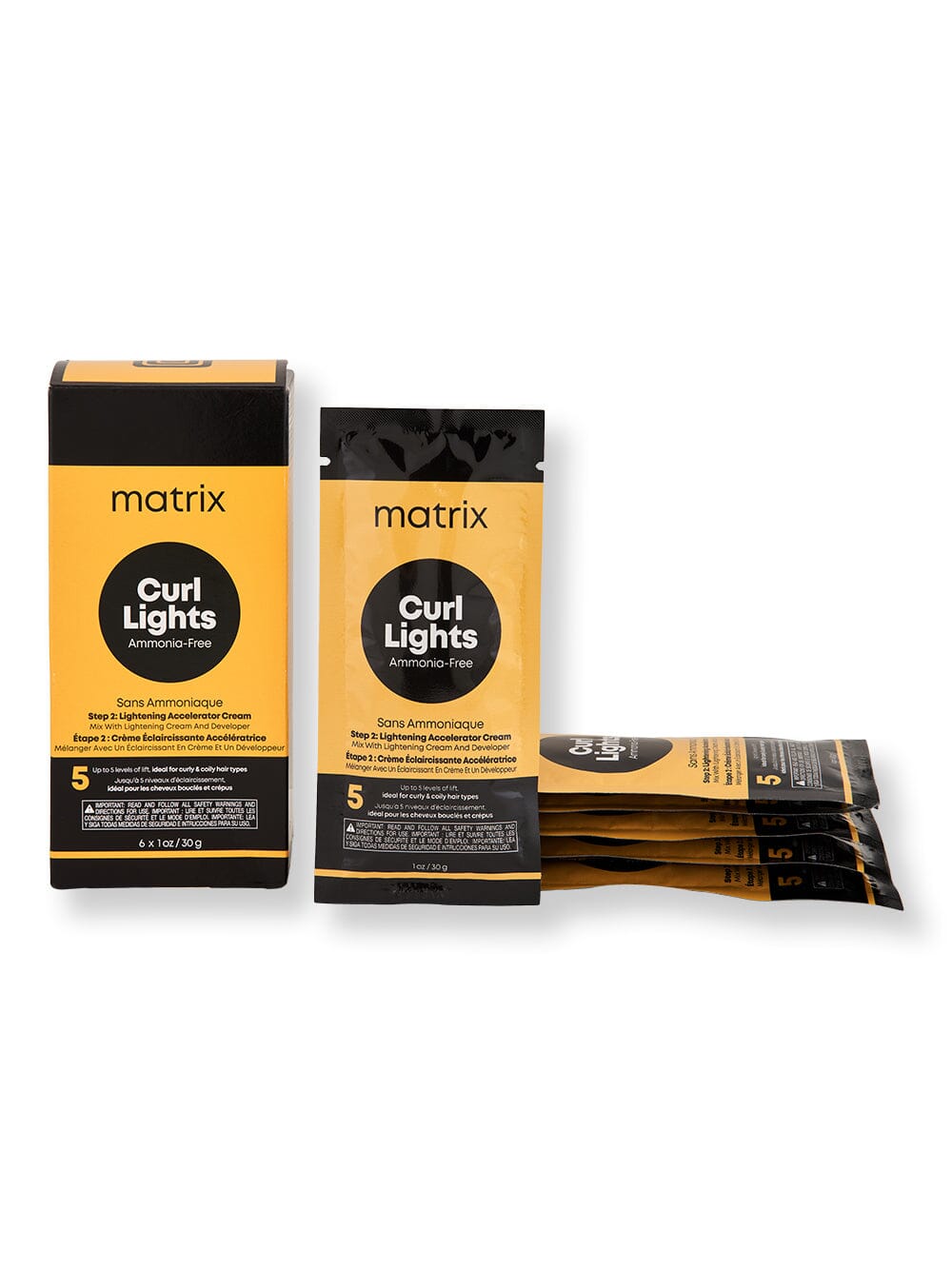 Matrix Matrix Curl Lights Step 2 Lightening Accelerator Cream 6 Ct Hair Color 1 oz 
