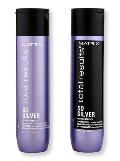 Matrix Matrix Total Results So Silver Shampoo & Conditioner 10.1 oz Hair Care Value Sets 