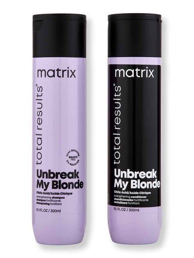 Matrix Matrix Total Results Unbreak My Blonde Sulfate-Free Strengthening Shampoo & Conditioner 10.1 oz Hair Care Value Sets 