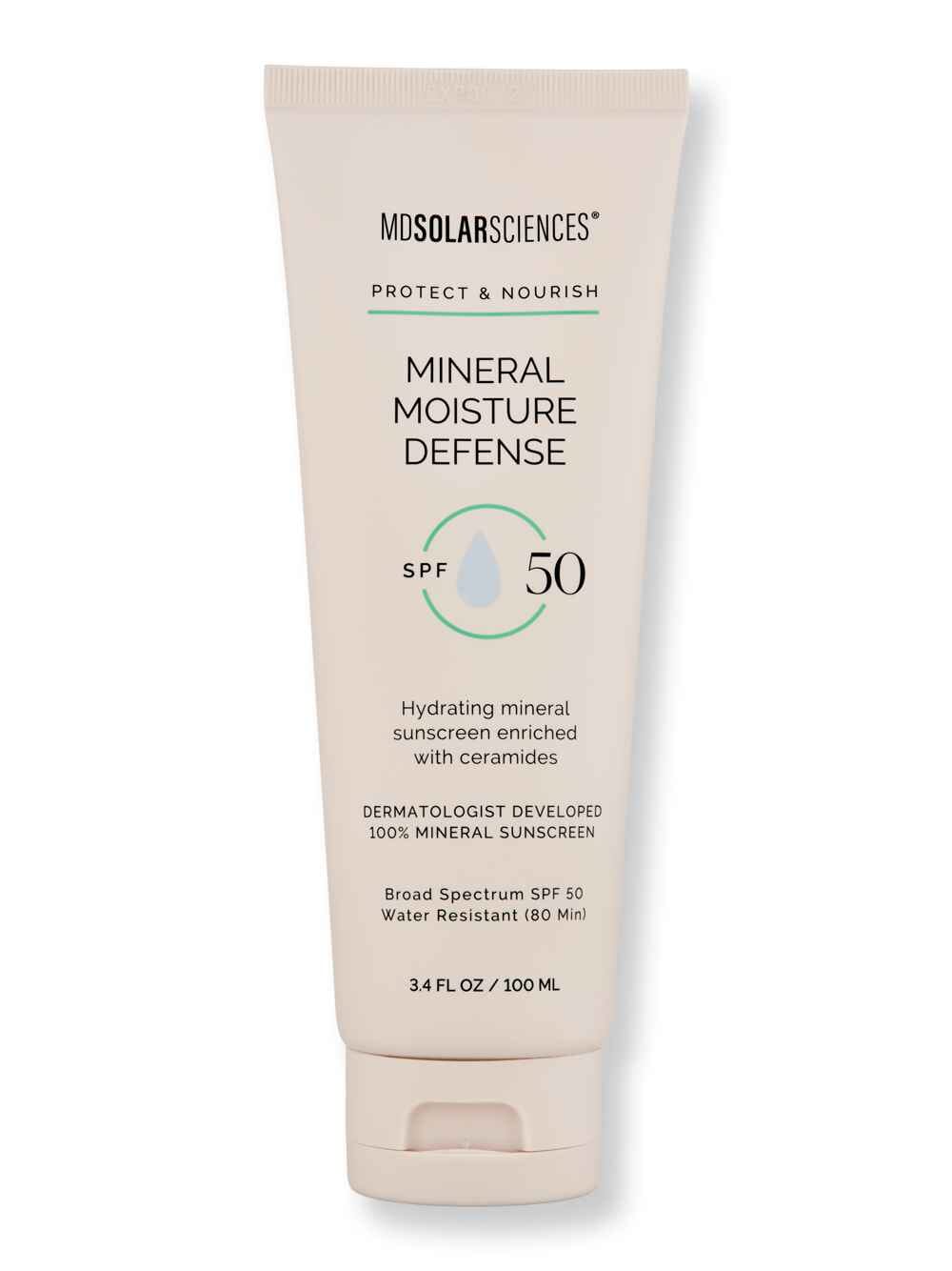 MDSolarSciences MDSolarSciences Mineral Moisture Defense SPF 50 3.4 oz Body Sunscreens 