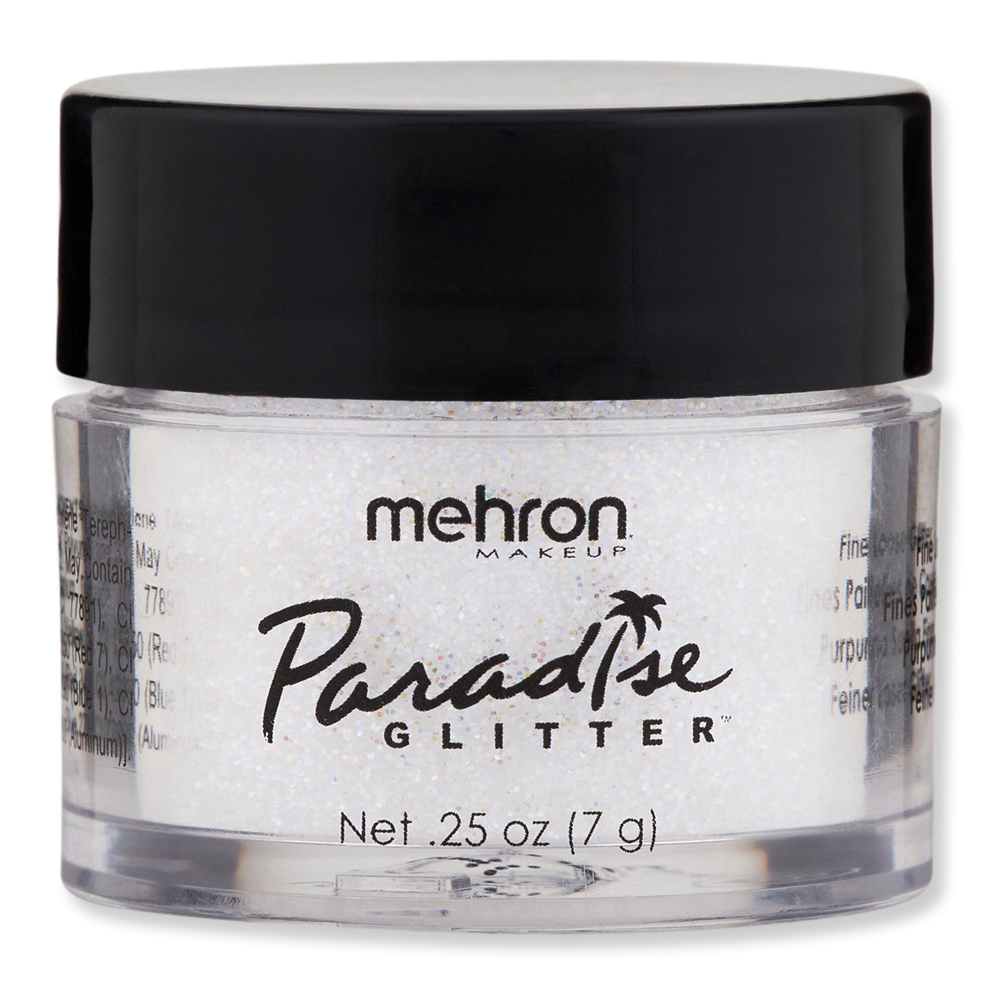 Mehron Mehron Paradise Makeup AQ Glitter .25 oz White Costume Makeup 
