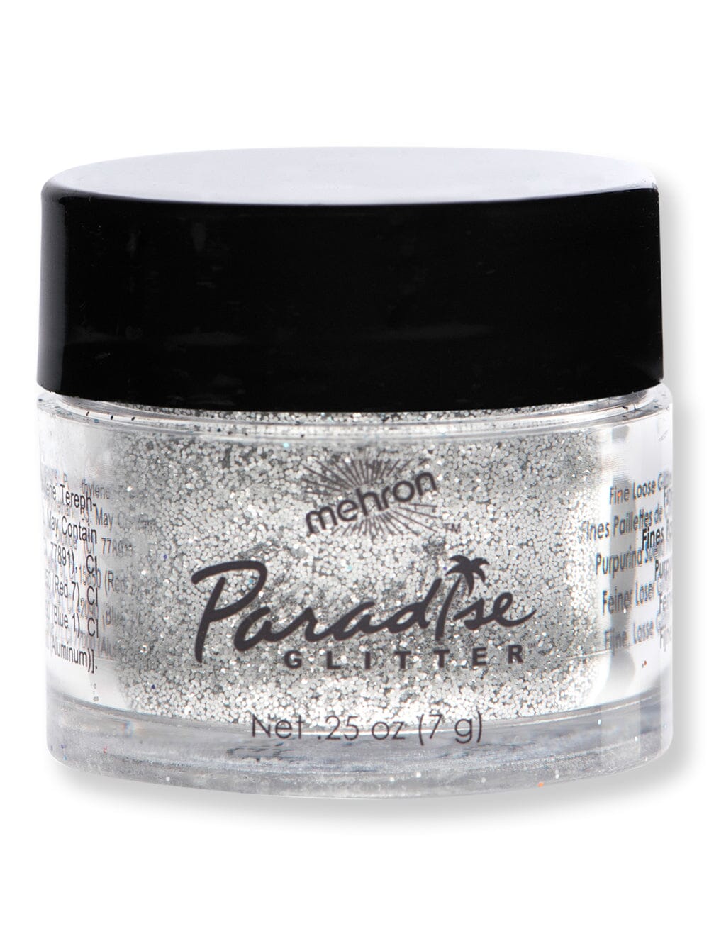 Mehron Mehron Paradise Makeup AQ Glitter .25 ozSilver Costume Makeup 