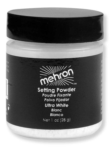 Mehron Mehron UltraFine Setting Powder Shaker Jar 1 oz Ultra White Costume Makeup 