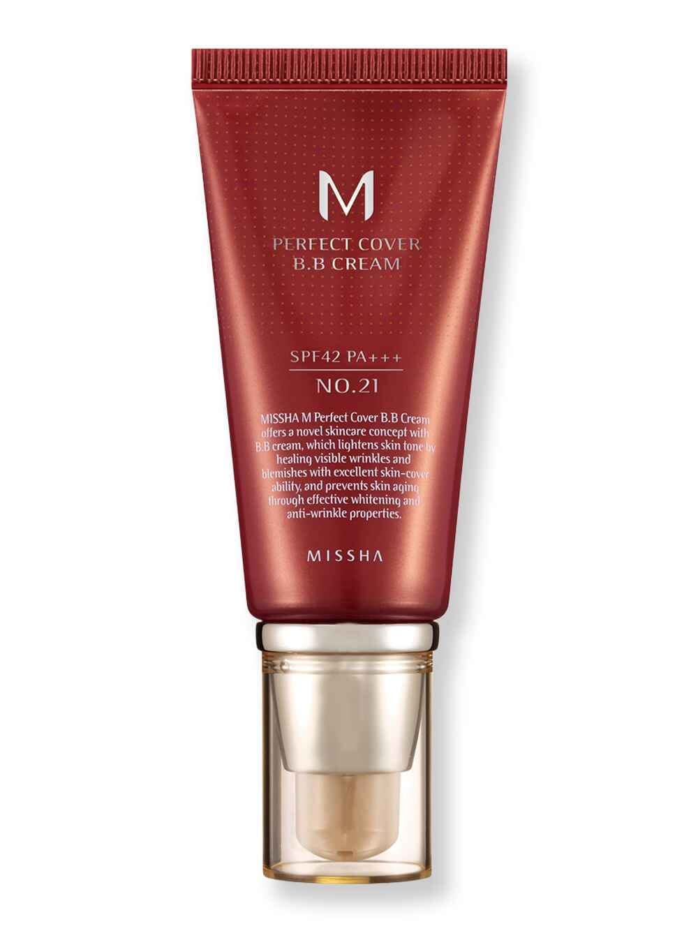 MISSHA MISSHA M Perfect Cover BB Cream SPF 42 PA+++ 50 ml No.21 Light Beige BB & CC Creams 