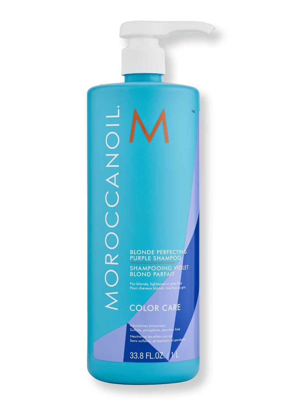 Moroccanoil Moroccanoil Blonde Perfecting Purple Shampoo 33.8 oz1 L Shampoos 