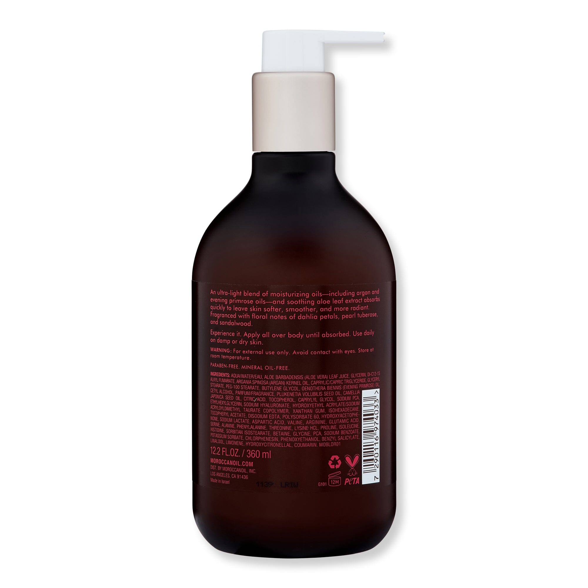 Moroccanoil Moroccanoil Body Lotion Dahlia Rouge 12.2 oz Body Lotions & Oils 