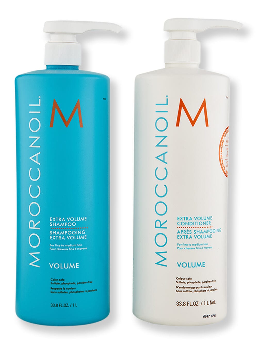 Moroccanoil Moroccanoil Extra Volume Shampoo & Conditioner 33.8 oz Hair Care Value Sets 