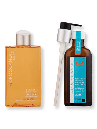 Moroccanoil Moroccanoil Treatment Light 100 ml & Shower Gel Fragrance Originale 250 ml Hair Care Value Sets 