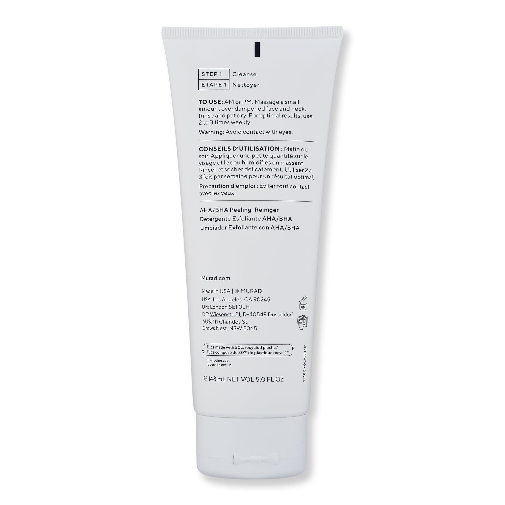 Murad Murad AHA BHA Exfoliating Cleanser Face Cleansers 