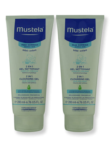 Mustela Mustela 2 in 1 Cleansing Gel 2 Ct 6.7 fl oz Baby Shampoos & Washes 