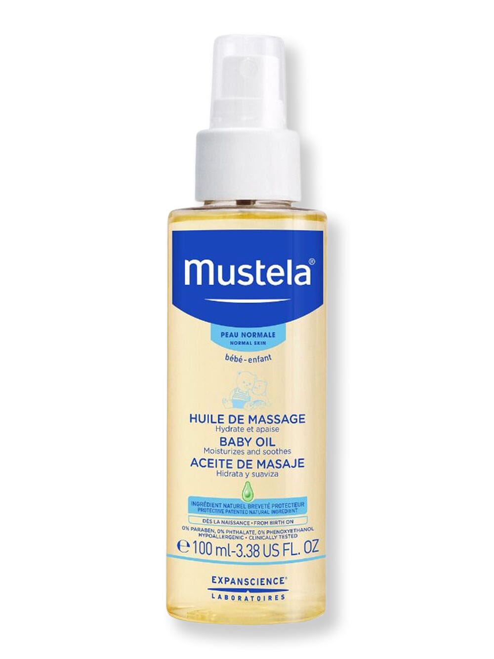 Mustela Mustela Baby Oil 3.4 oz 100 ml Baby Skin Care 