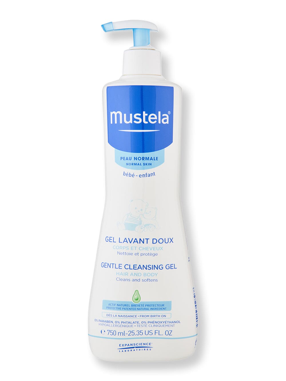 Mustela Mustela Gentle Cleansing Gel Baby Shampoos & Washes 25.35 oz / 750 ml 