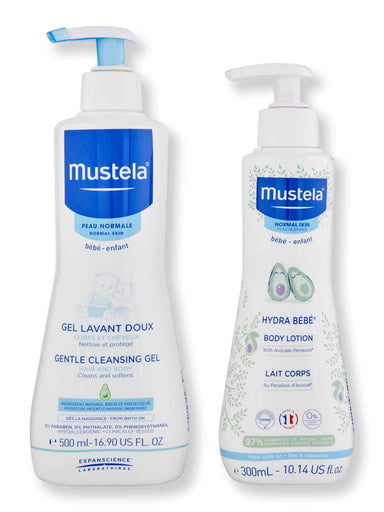 Mustela Mustela Hydra Bebe Body Lotion 10.14 oz & Gentle Cleansing Gel 16.9 oz Bath & Body Sets 