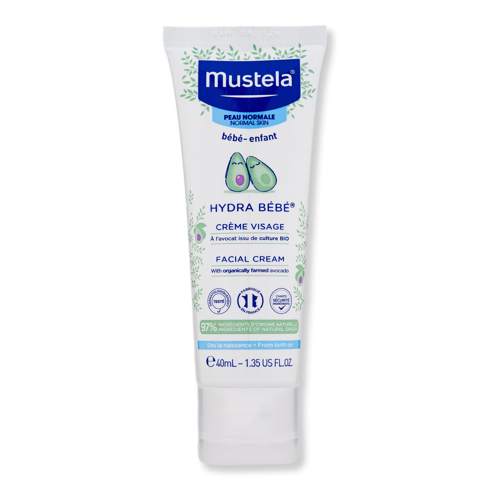 Mustela Mustela Hydra Bebe Face Cream Baby Skin Care 1.4 oz / 40 ml 