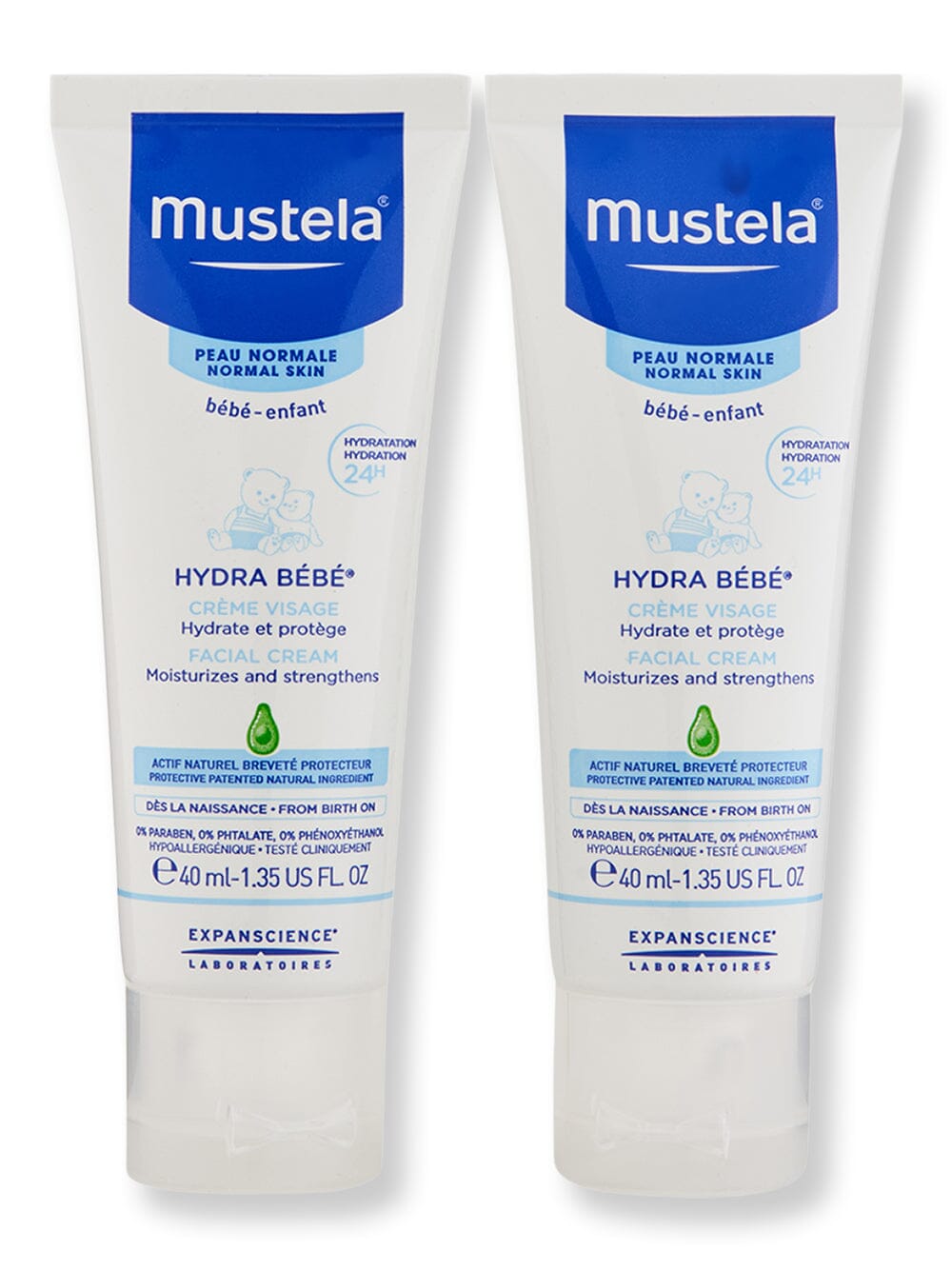 Mustela Mustela Hydra Bebe Facial Cream 2 Ct 40 ml Baby Skin Care 