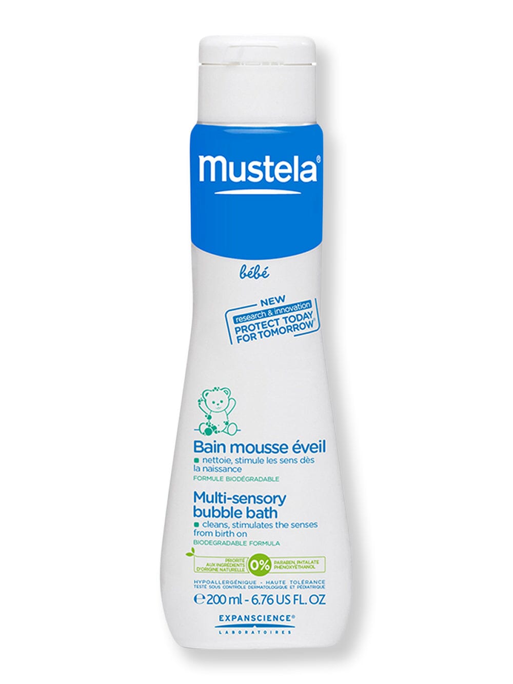 Mustela Mustela Multi Sensory Bubble Bath 6.7 oz 200 ml Baby Shampoos & Washes 