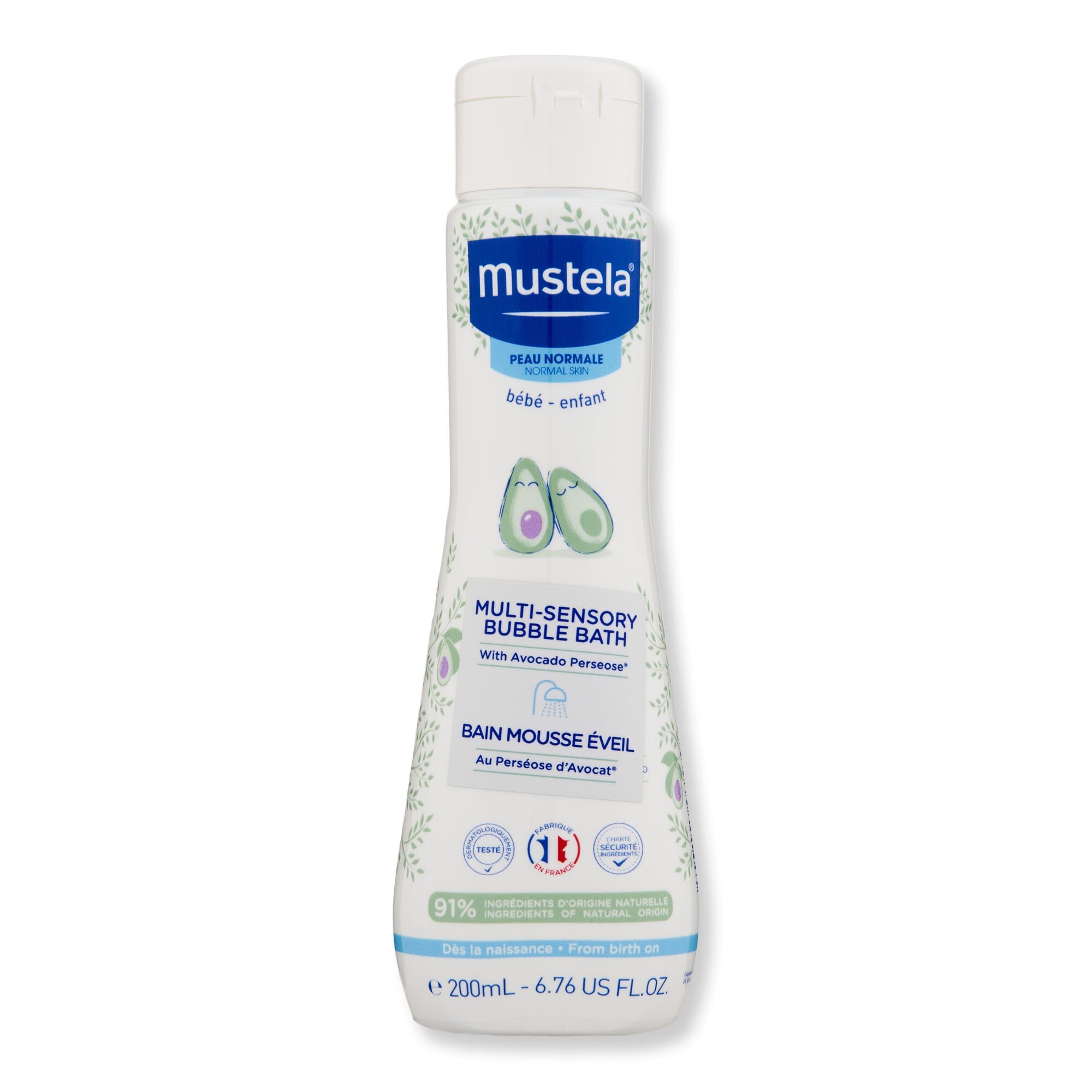 Mustela Mustela Multi Sensory Bubble Bath 6.7 oz 200 ml Baby Shampoos & Washes 
