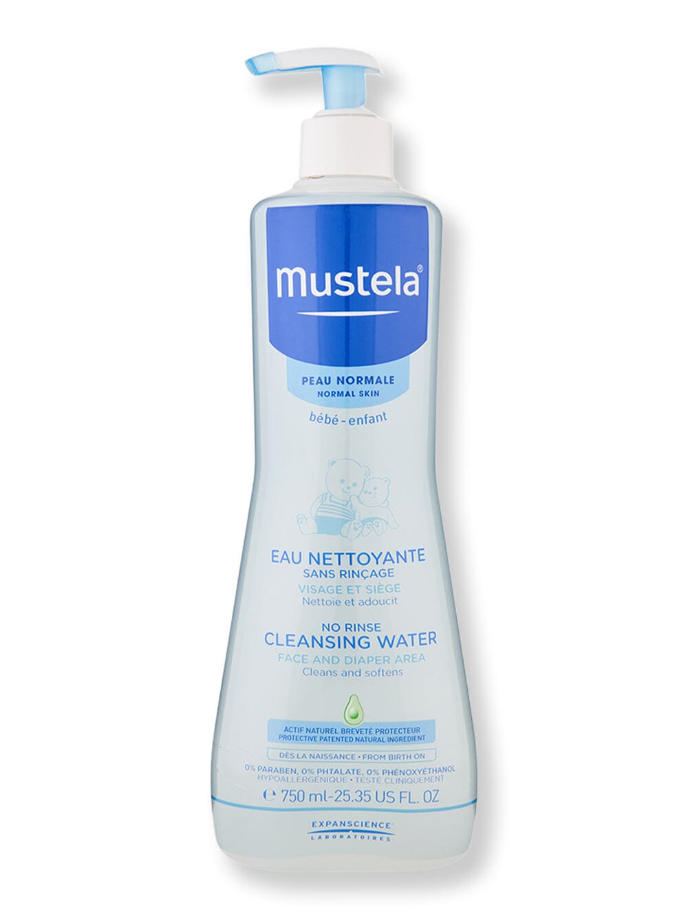 Mustela Mustela No-Rinse Cleansing Water Baby Shampoos & Washes 25.35 oz / 750 ml 