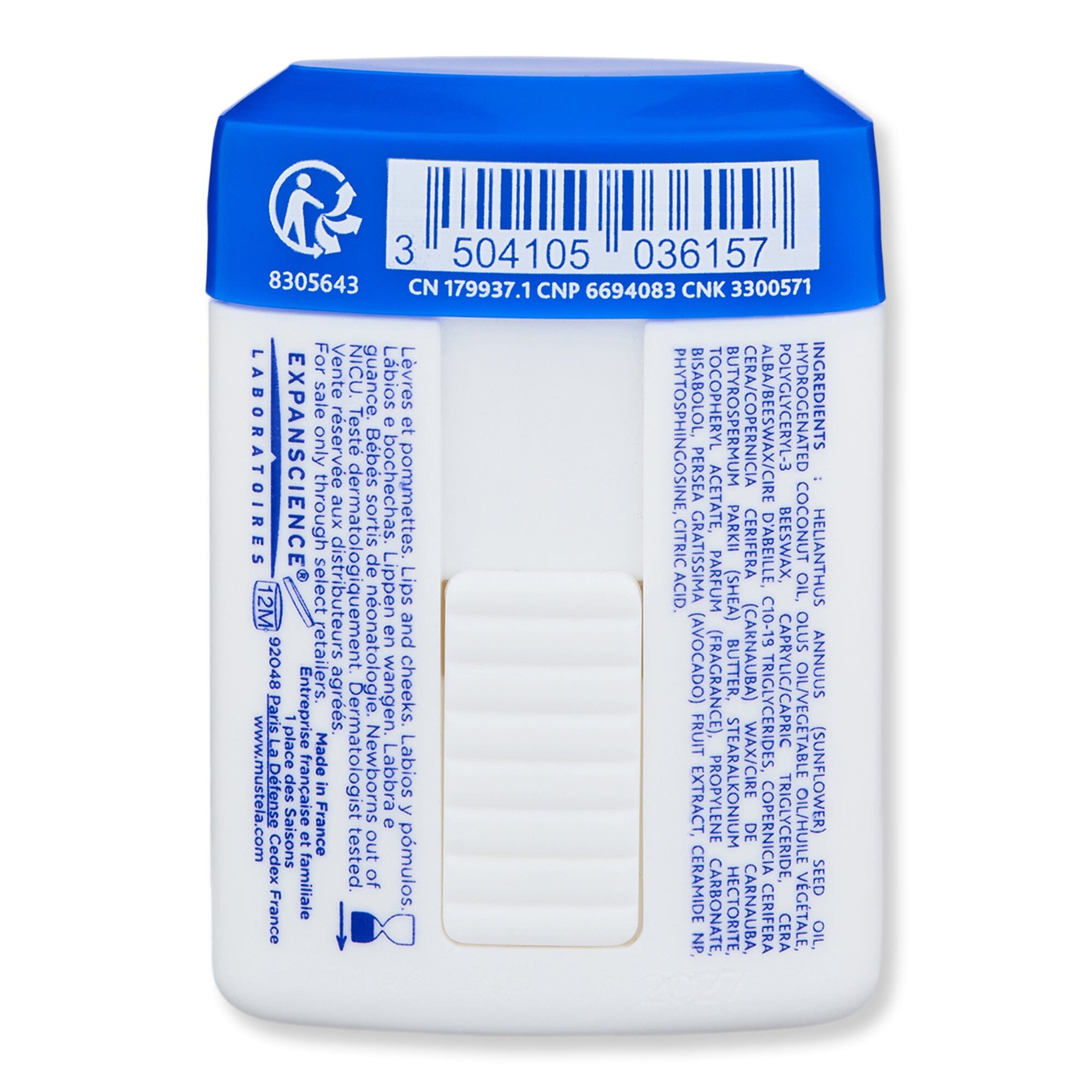 Mustela Mustela Nourishing Stick with Cold Cream .32 oz Baby Skin Care 