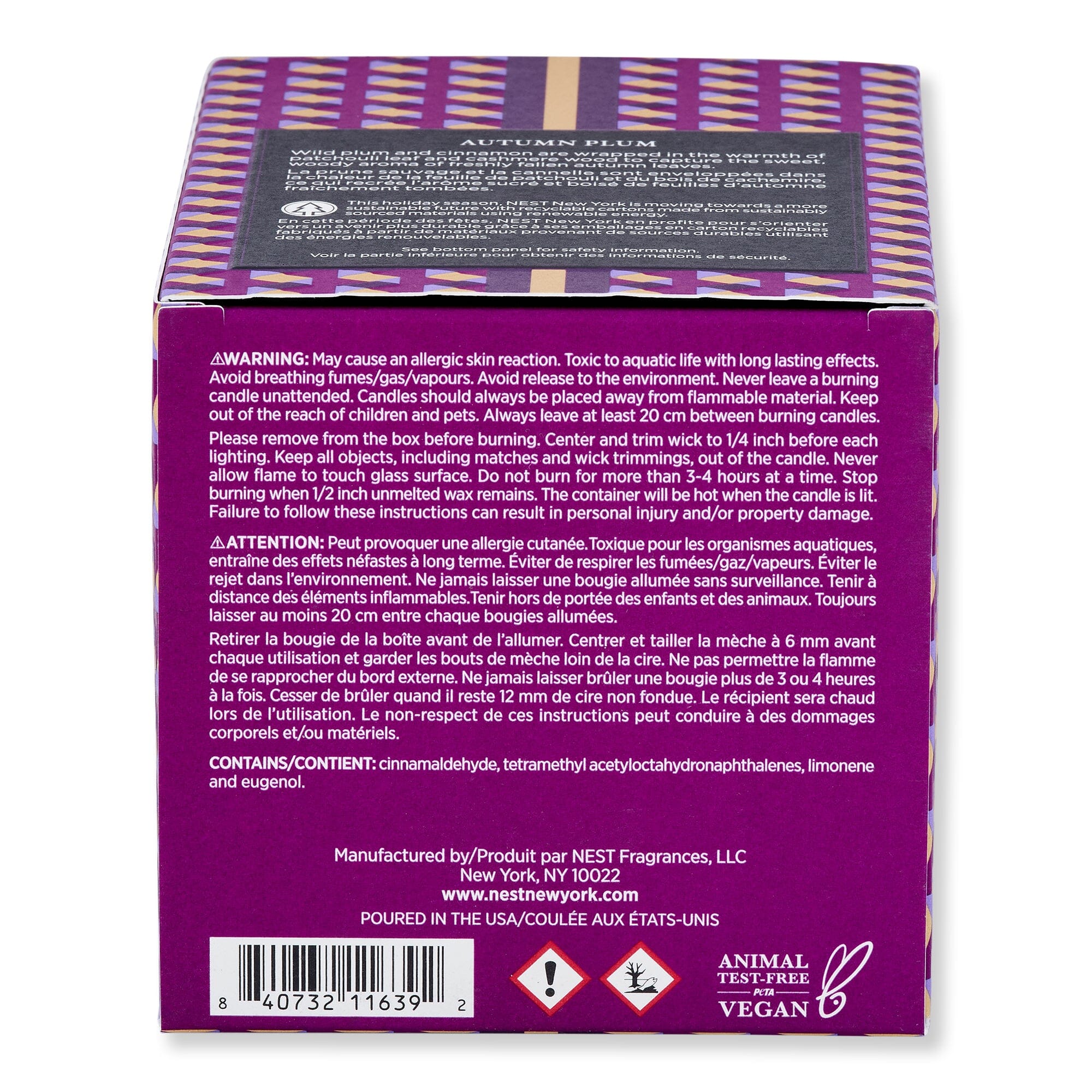 NEST New York NEST New York Autumn Plum Classic Candle 8.1 oz Candles & Diffusers 