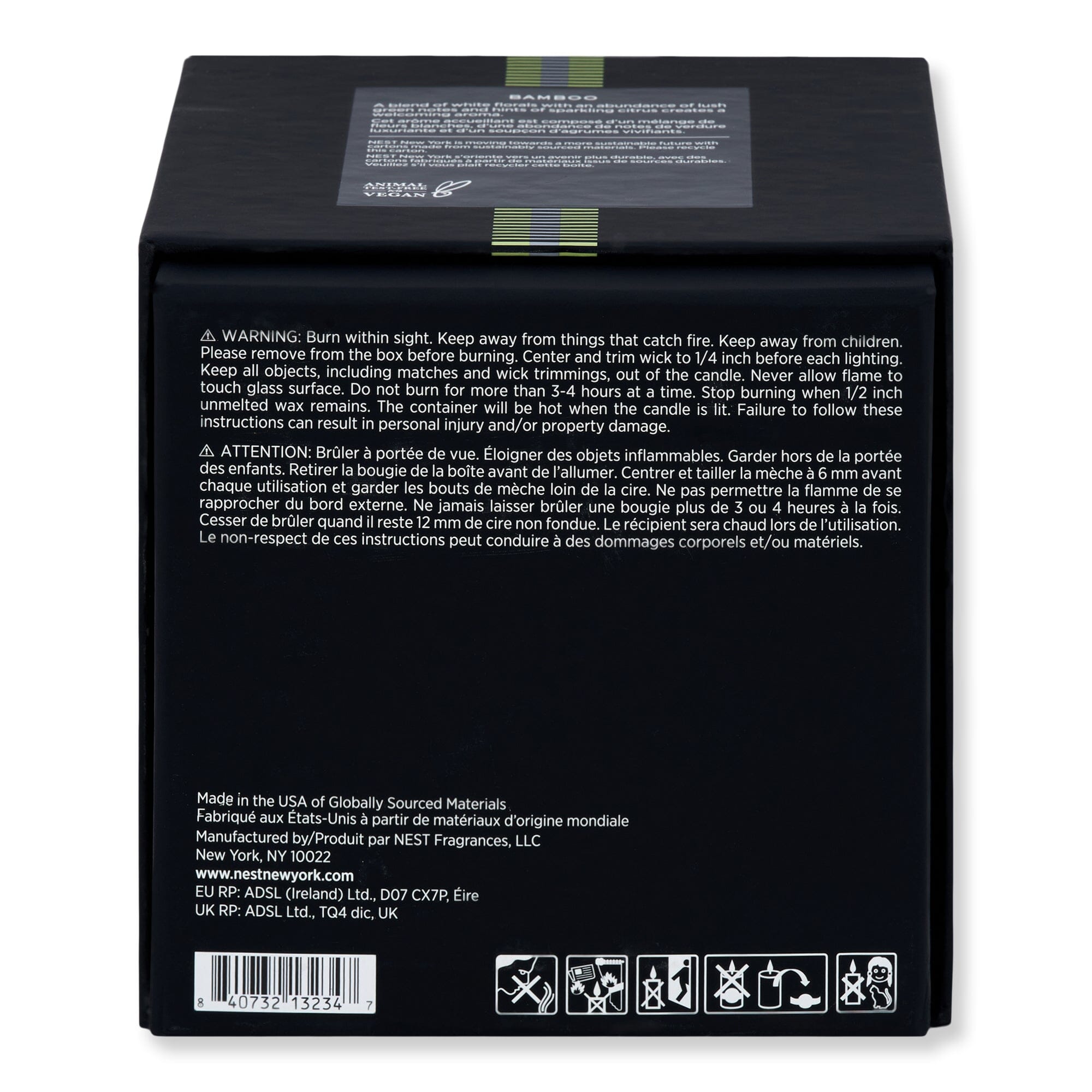 NEST New York NEST New York Bamboo 3-Wick Candle 21.2 oz Candles & Diffusers 