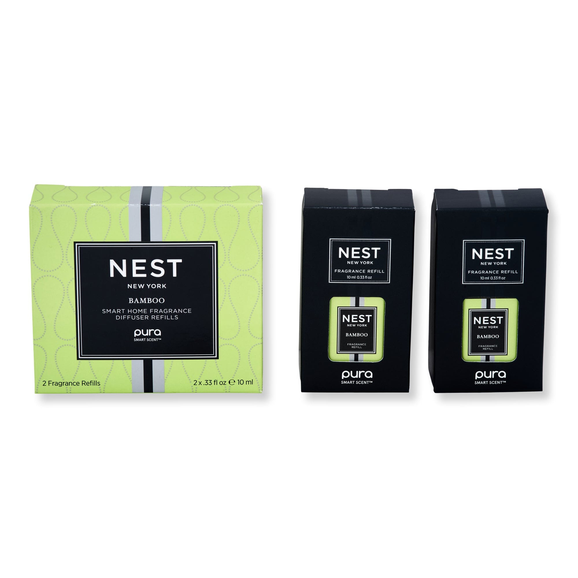 NEST New York NEST New York Bamboo Refill Duo for Pura Smart Home Fragrance Diffuser 0.33 fl oz 2 Ct Candles & Diffusers 