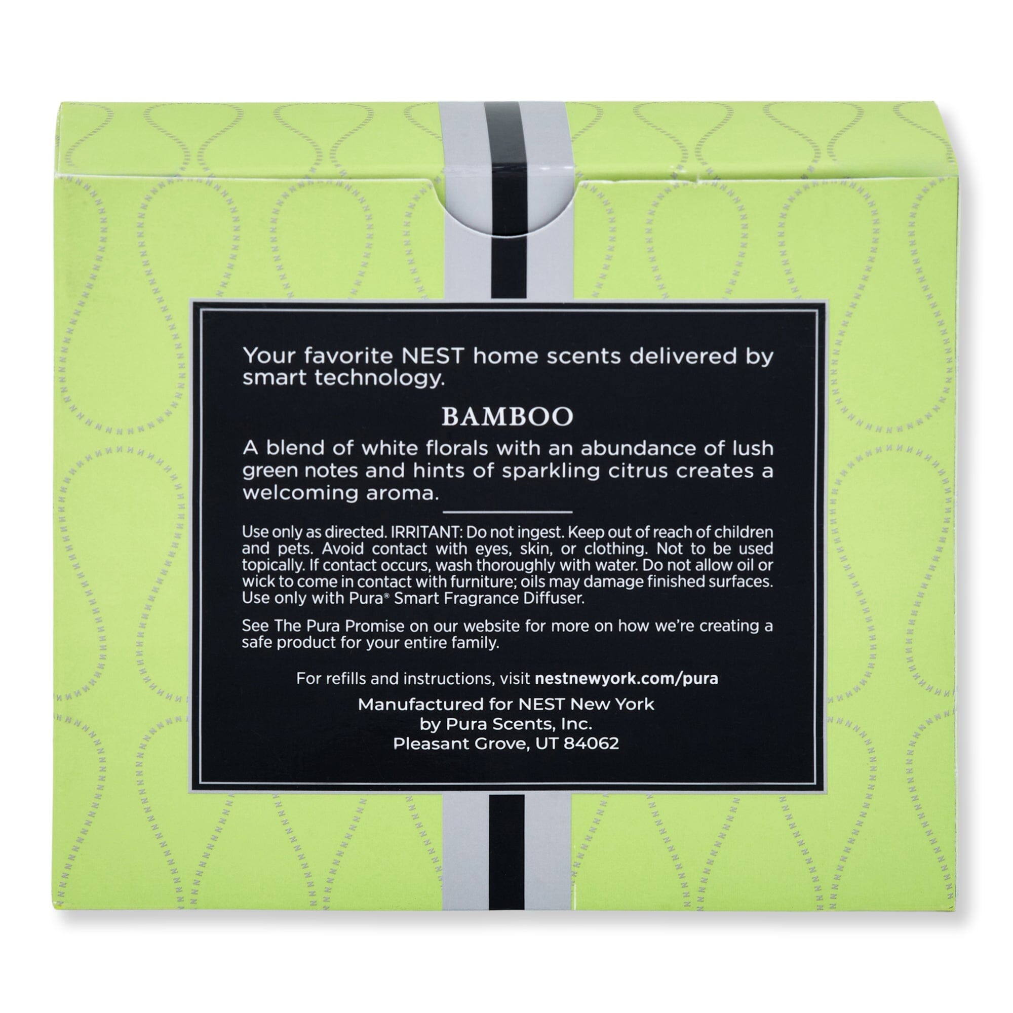 NEST New York NEST New York Bamboo Refill Duo for Pura Smart Home Fragrance Diffuser 0.33 fl oz 2 Ct Candles & Diffusers 