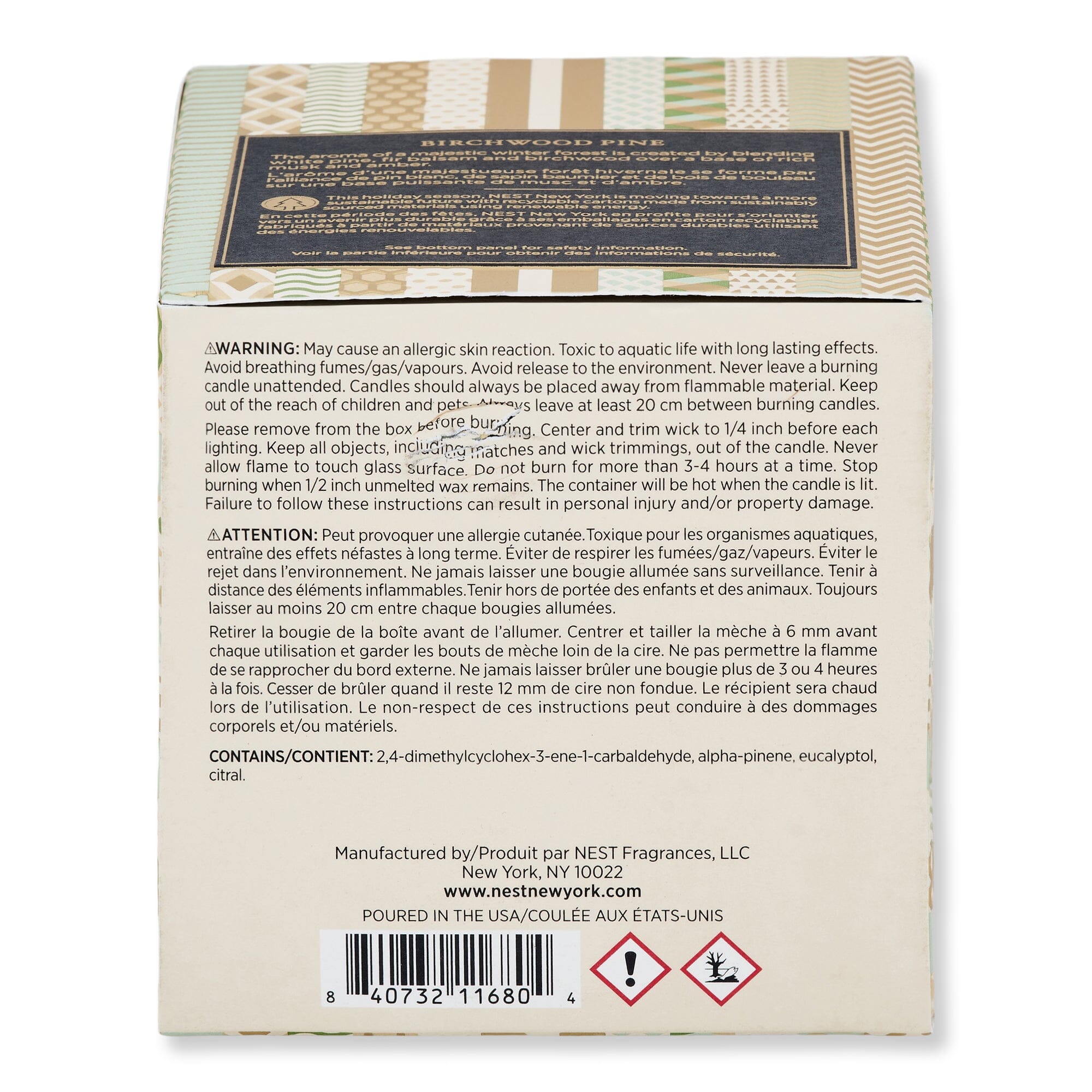 NEST New York NEST New York Birchwood Pine Classic Candle 8.1 oz Candles & Diffusers 