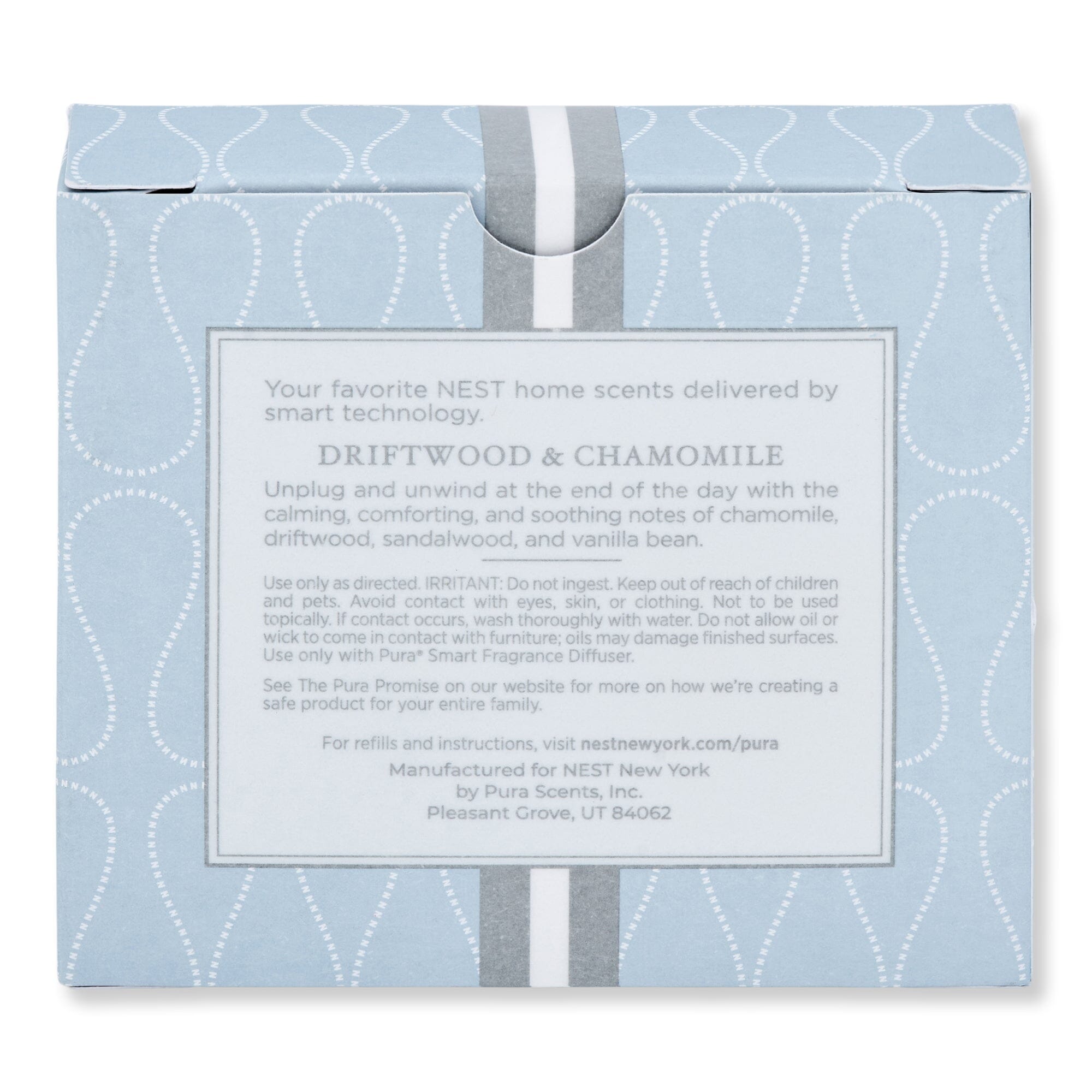 NEST New York NEST New York Driftwood & Chamomile Refill Duo for Pura Smart Home Fragrance Diffuser 0.33 fl oz 2 Ct Candles & Diffusers 