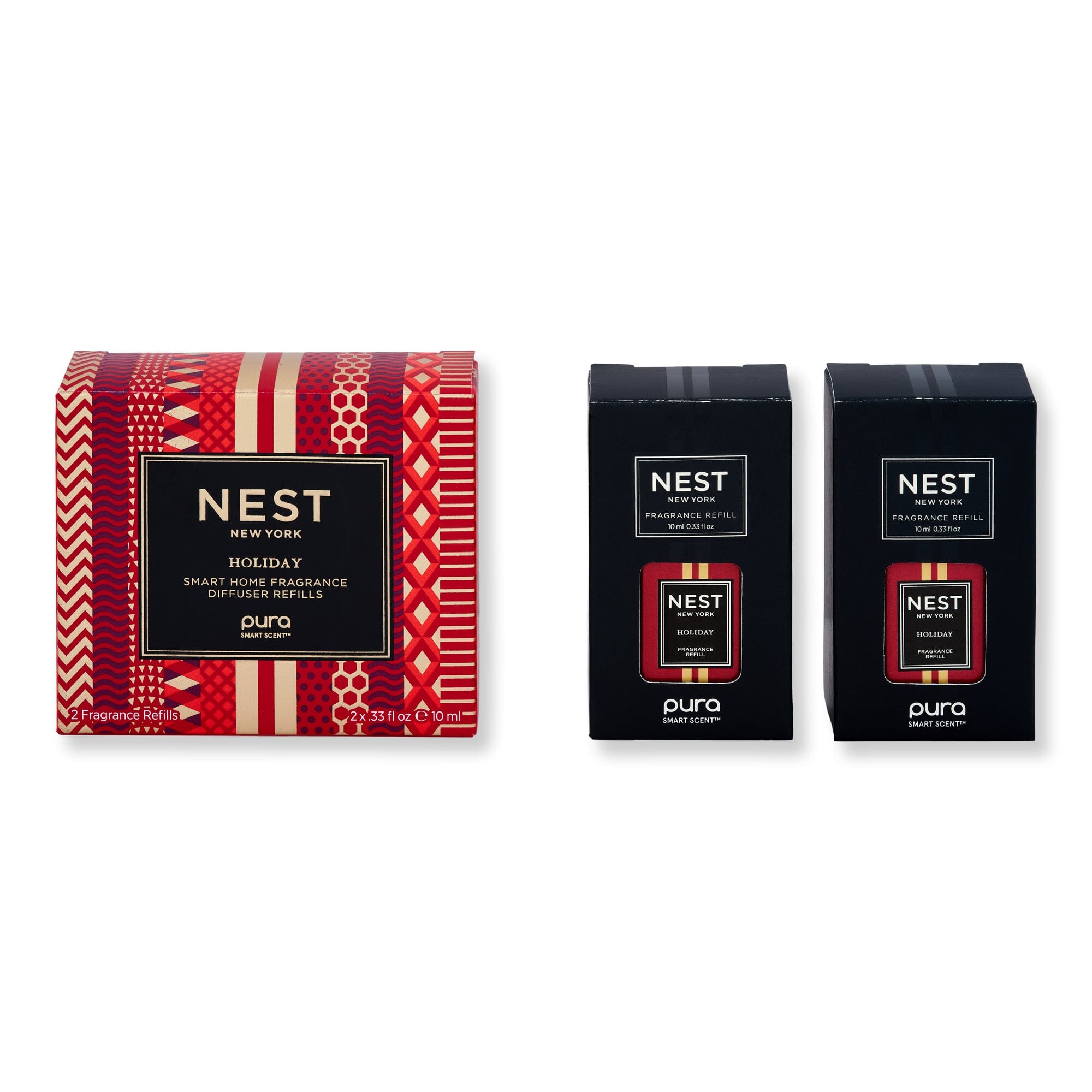 NEST New York NEST New York Holiday Refill Duo for Pura Smart Home Fragrance Diffuser 0.33 fl oz 2 Ct Candles & Diffusers 