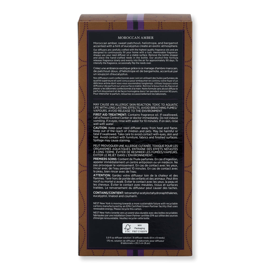 NEST New York NEST New York Moroccan Amber Reed Diffuser Candles & Diffusers 