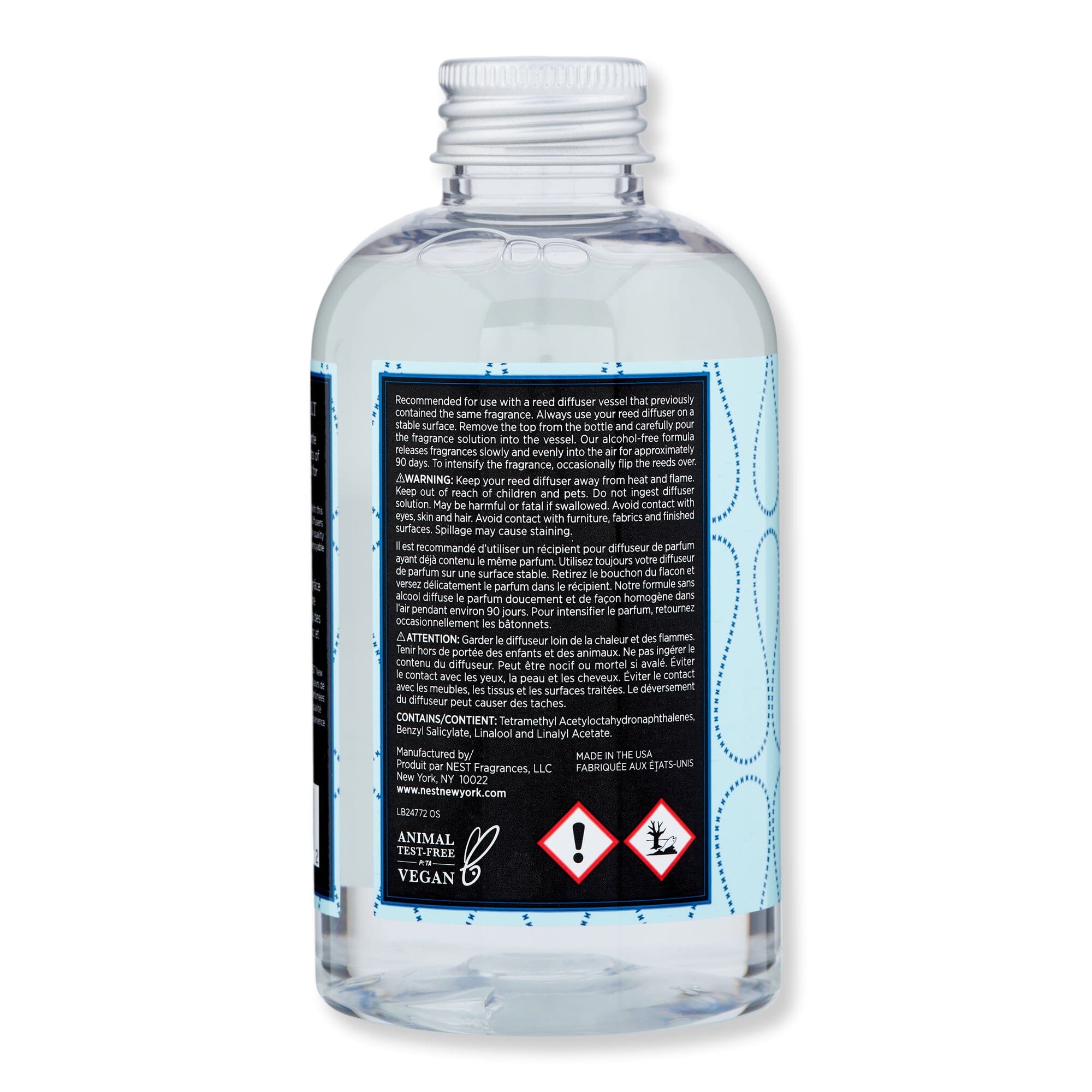 NEST New York NEST New York Ocean Mist & Sea Salt Reed Diffuser Refill 5.9 fl oz 175 ml Candles & Diffusers 