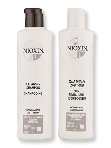 Nioxin Nioxin System 1 Cleanser & Scalp Therapy Conditioner 10.1 oz Hair Care Value Sets 