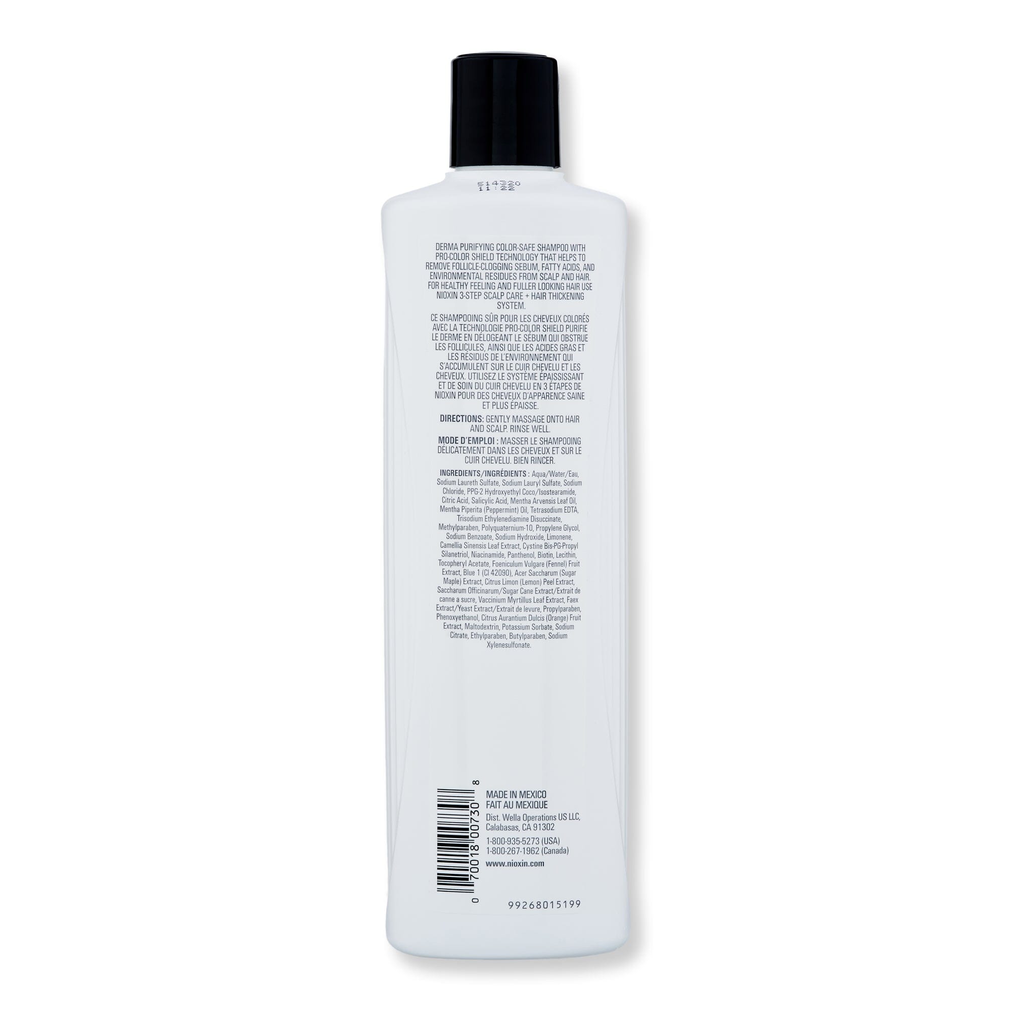 Nioxin Nioxin System 3 Cleanser 16.9 oz 500 ml Shampoos 