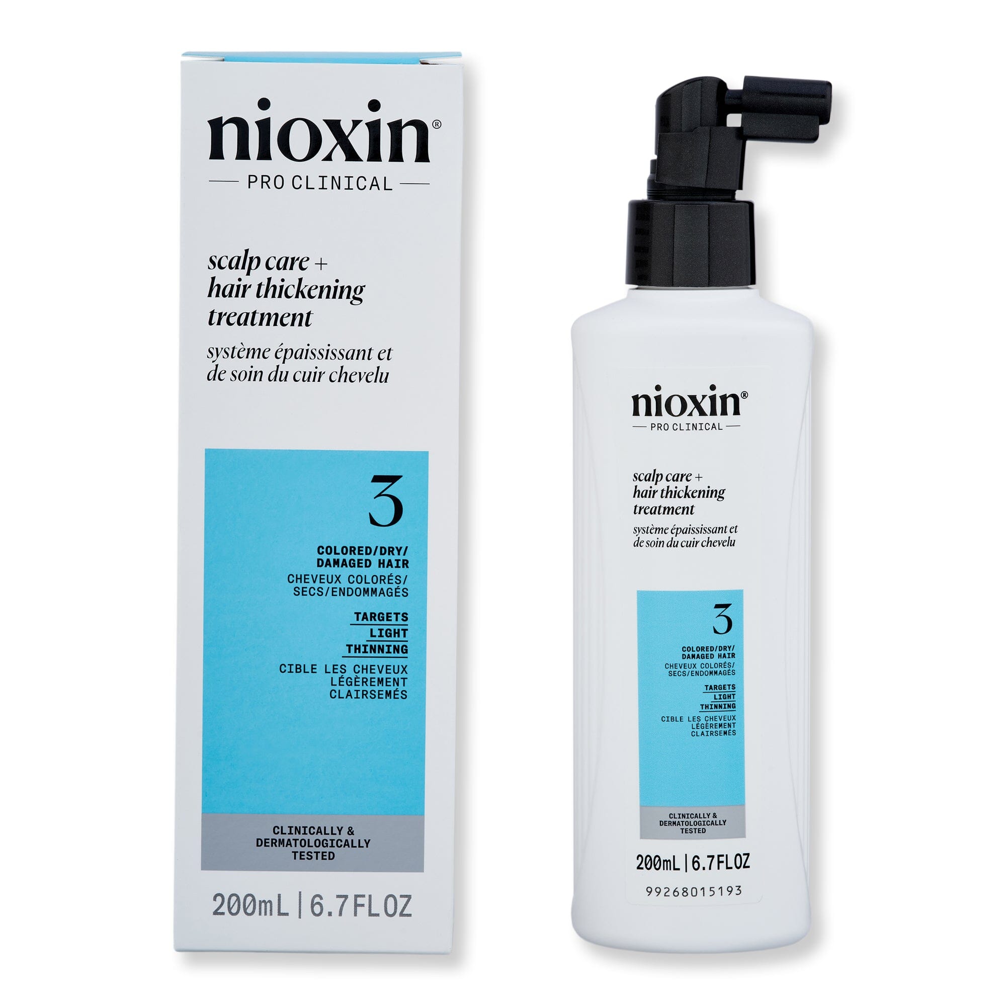 Nioxin Nioxin System 3 Leave In Treatment 6.7 oz 200 ml Hair & Scalp Repair 