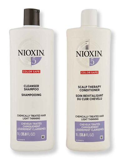 Nioxin Nioxin System 5 Cleanser & Scalp Therapy Conditioner 33.8 oz Hair Care Value Sets 