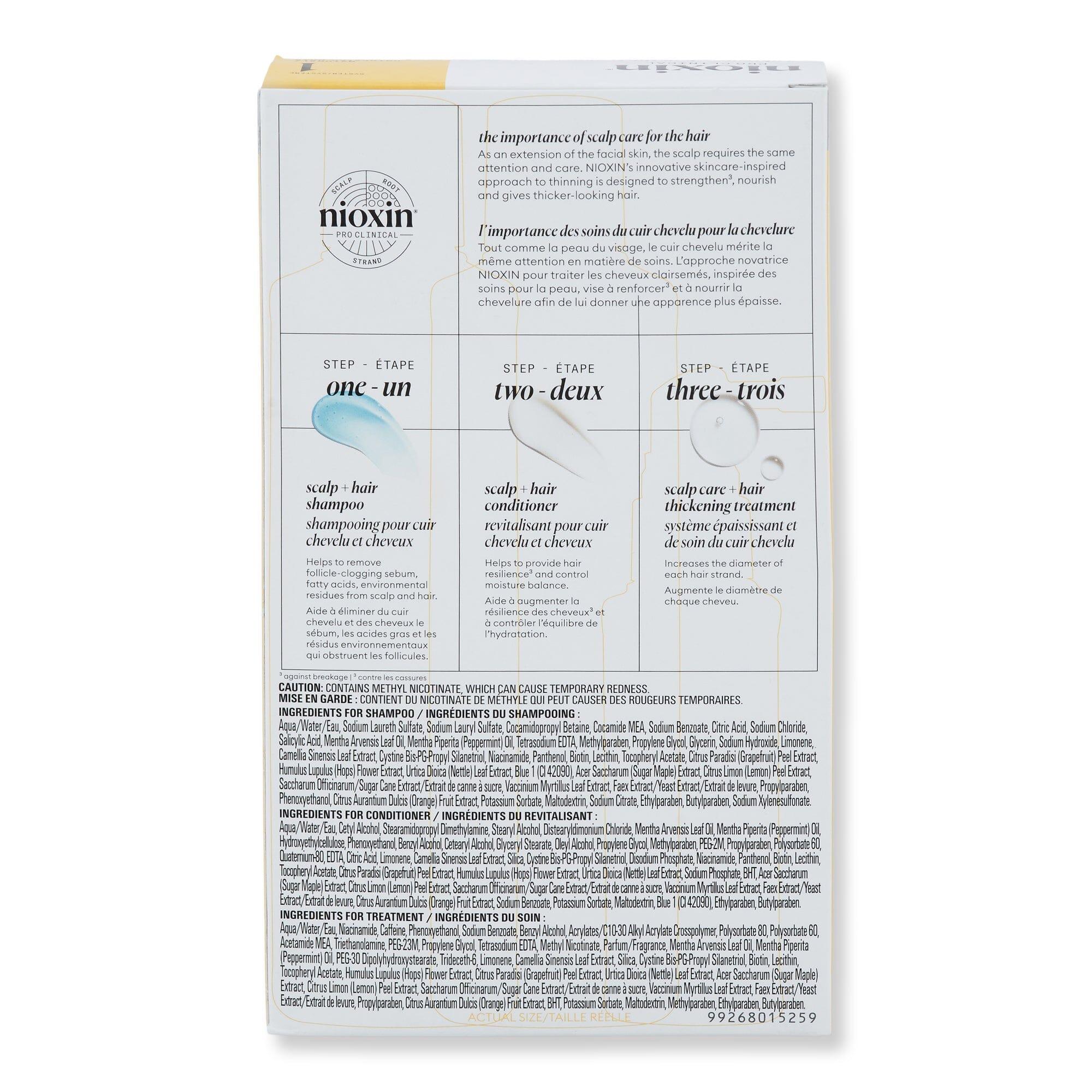 Nioxin Nioxin Trial Kit System 1 for Natural Hair with Light Thinning Hair & Scalp Repair 