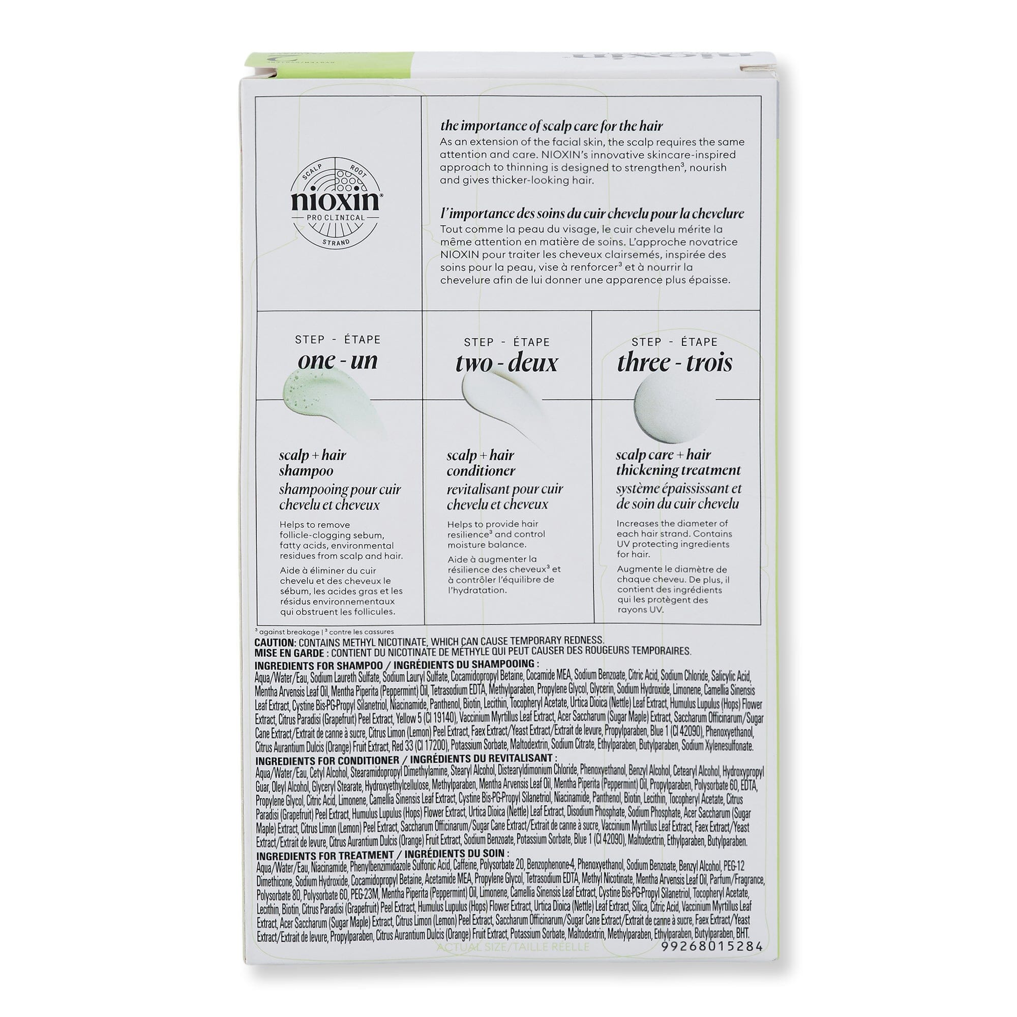 Nioxin Nioxin Trial Kit System 2 for Natural Hair with Progressed Thinning Hair & Scalp Repair 