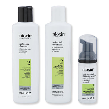 Nioxin Nioxin Trial Kit System 2 for Natural Hair with Progressed Thinning Hair & Scalp Repair 