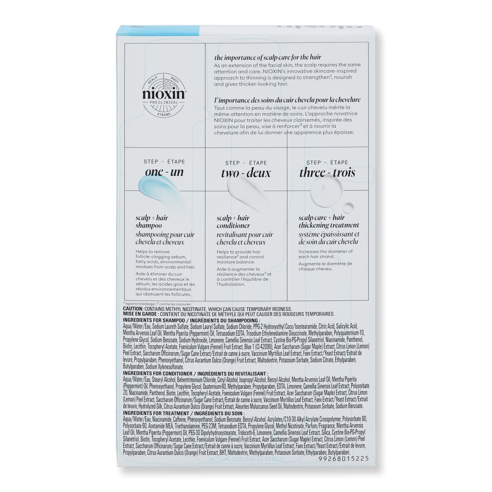 Nioxin Nioxin Trial Kit System 3 for Colored Treated Hair with Light Thinning Hair & Scalp Repair 