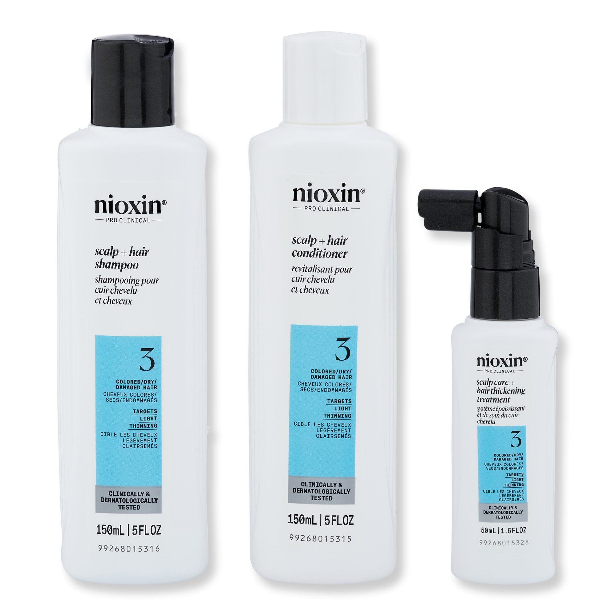Nioxin Nioxin Trial Kit System 3 for Colored Treated Hair with Light Thinning Hair & Scalp Repair 