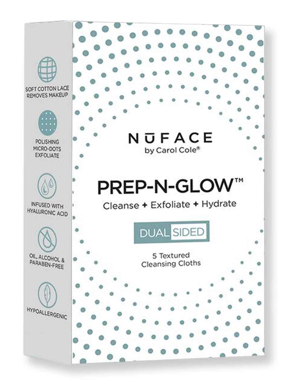 Nuface Nuface Prep-N-Glow Cleansing Cloths 5 Ct Face Cleansers 