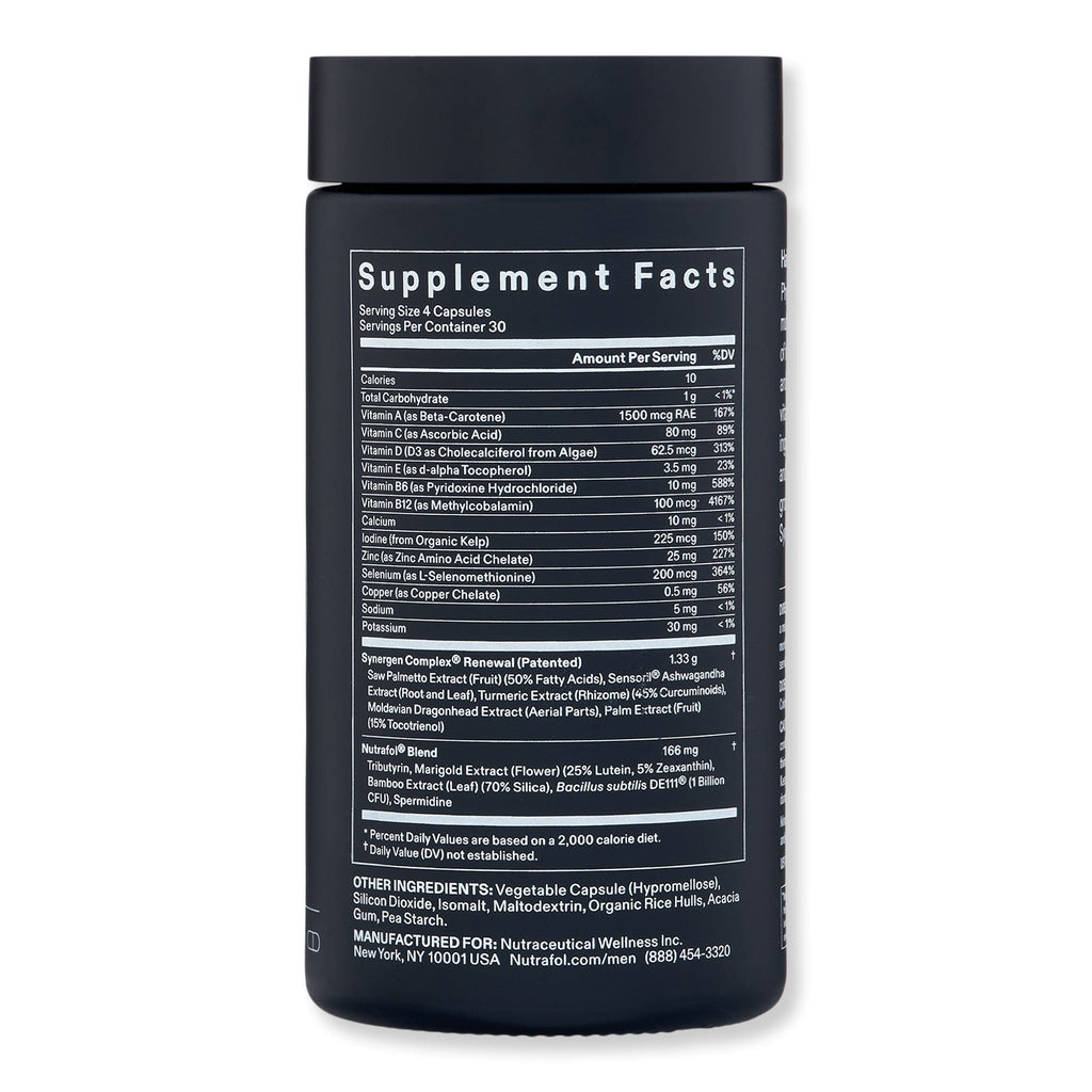 Nutrafol Nutrafol Men 50+ Hair Growth Nutraceutical Wellness Supplements 