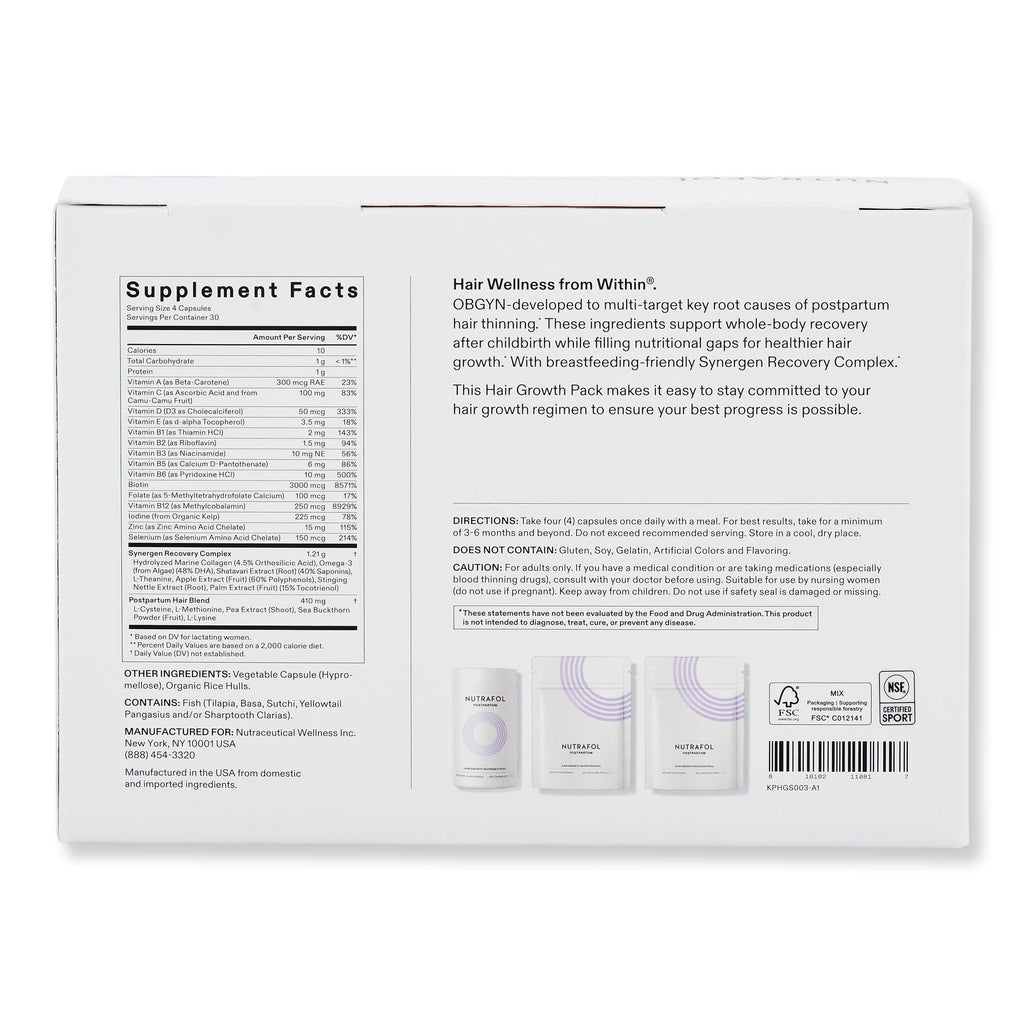 Nutrafol Nutrafol Postpartum Wellness Supplements 