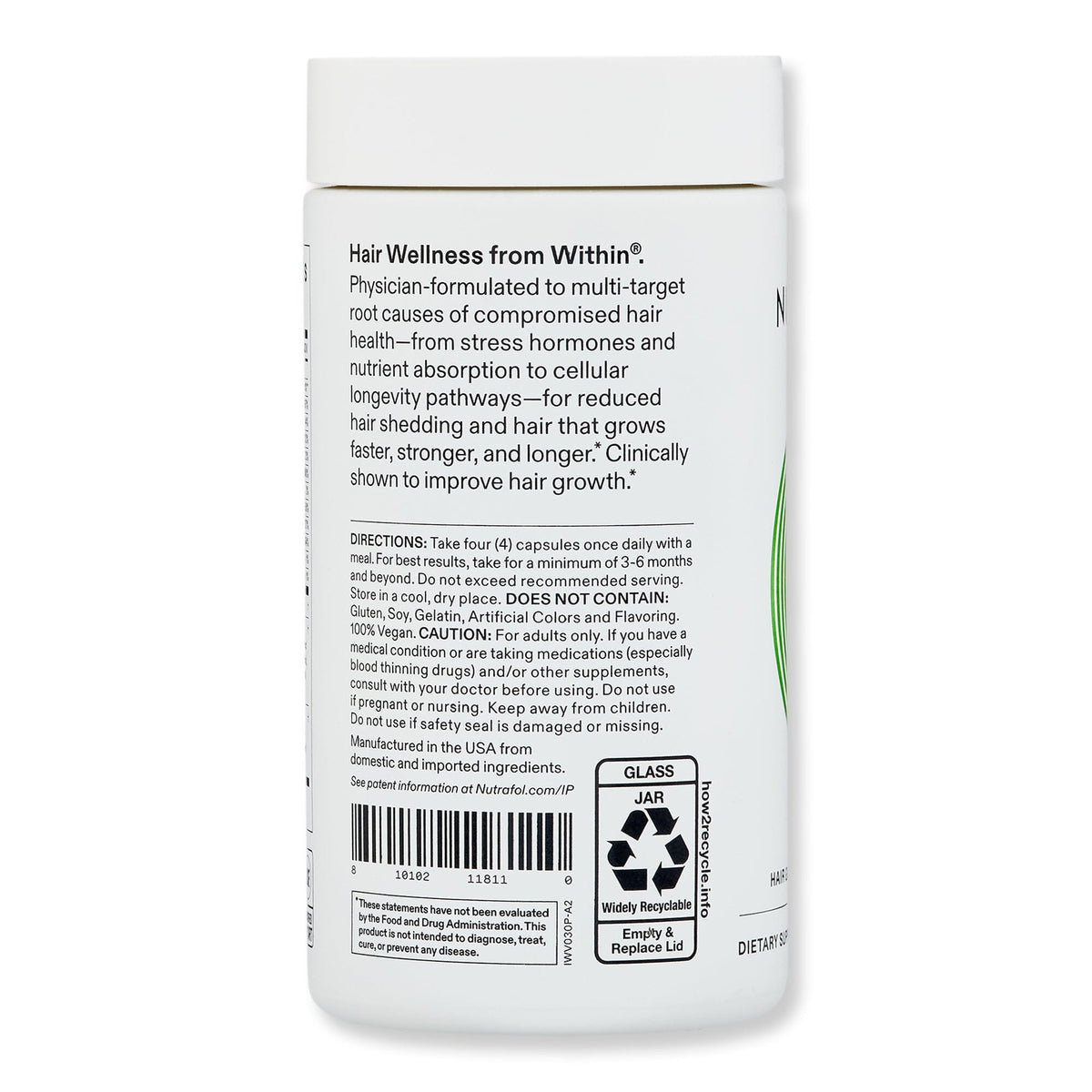 Nutrafol Nutrafol Women Hair Growth Nutraceutical Hair Thinning & Hair Loss 