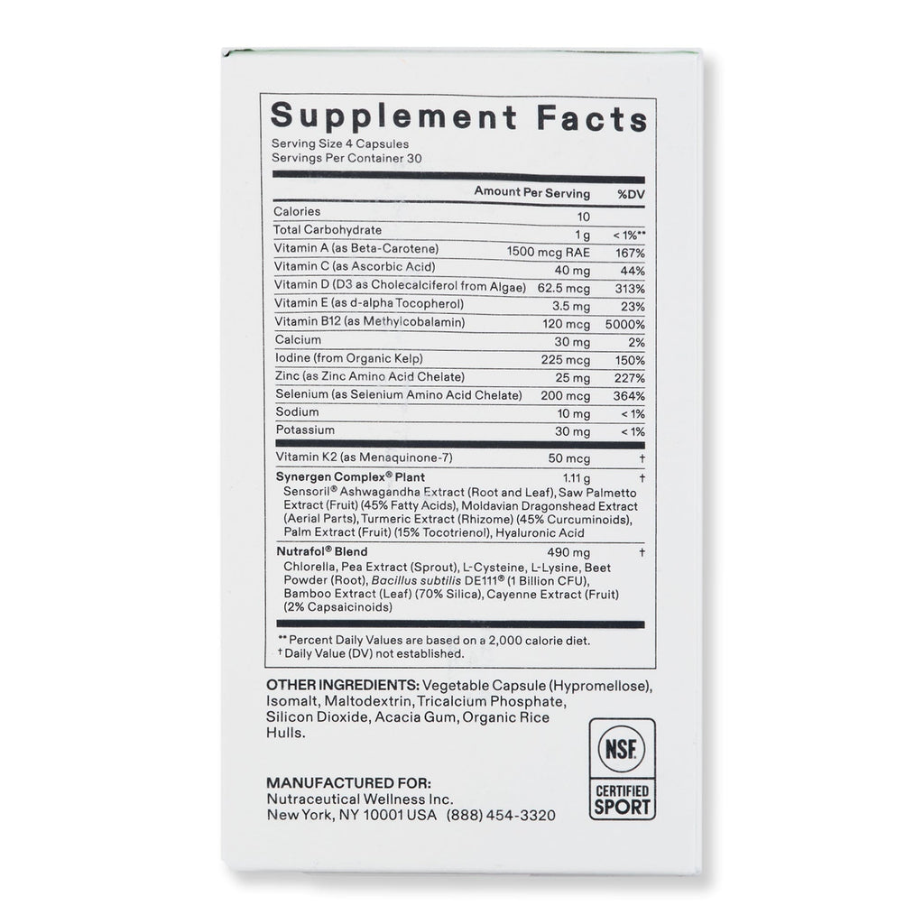 Nutrafol Nutrafol Women Hair Growth Nutraceutical Hair Thinning & Hair Loss 